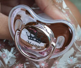 Personalised Name Pacifier - Custom Name Dummy-
CUSTOMIZATION - this is a handmade item, you can request any colour or name .You can add any name on the pacifier and a name on the clip or initials can be used. Pl-Bijou Bubs